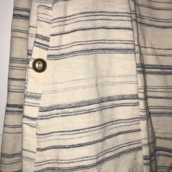 {anthropologie} striped sweatshirt cardigan - Picture 3 of 6